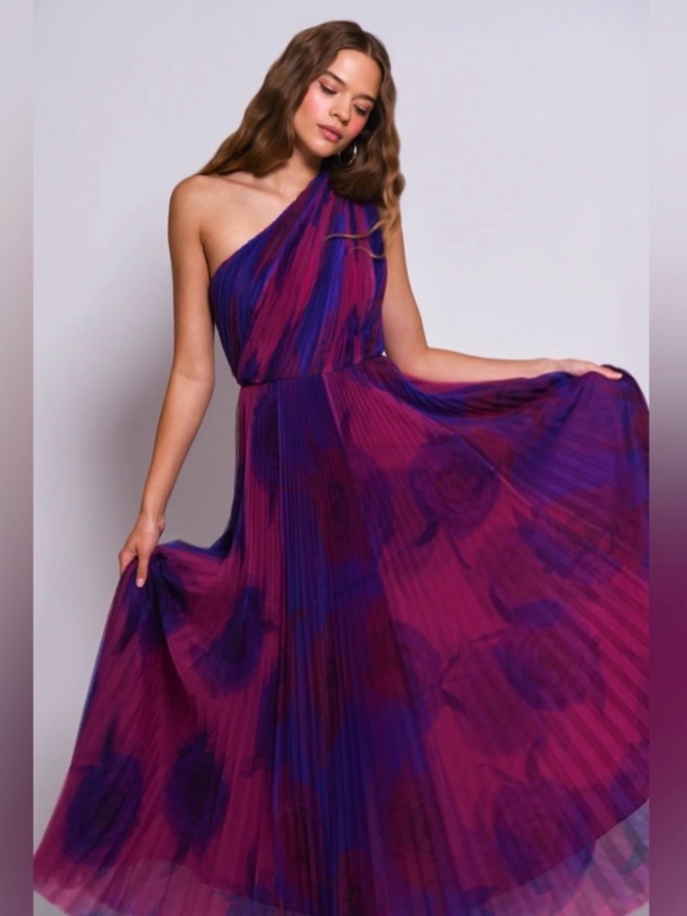 Hutch Tarina One-Shoulder Maxi Gown 16W NWT